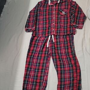 Victoria's Secret Red and Green Plaid Pajama Set